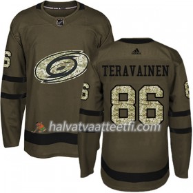 Miesten NHL Carolina Hurricanes Pelipaita Teuvo Teravainen 86 Adidas 2017-2018 Camo Vihreä Authentic